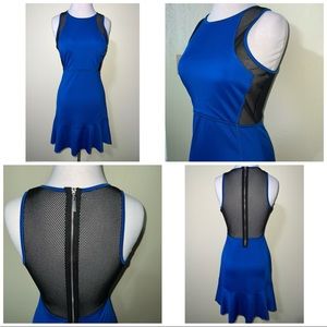 Gianni Bini Blue Sporty Mesh dress Sz S